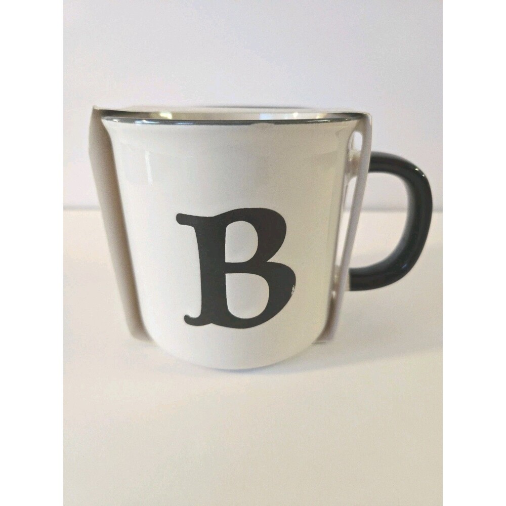 NEW Thyme And Table Monogram “B” 16 oz Ceramic Coffee Mug